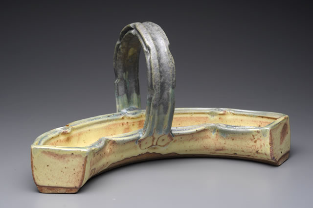 New Work :: Basket with Handle 2 :: Tom White Pottery